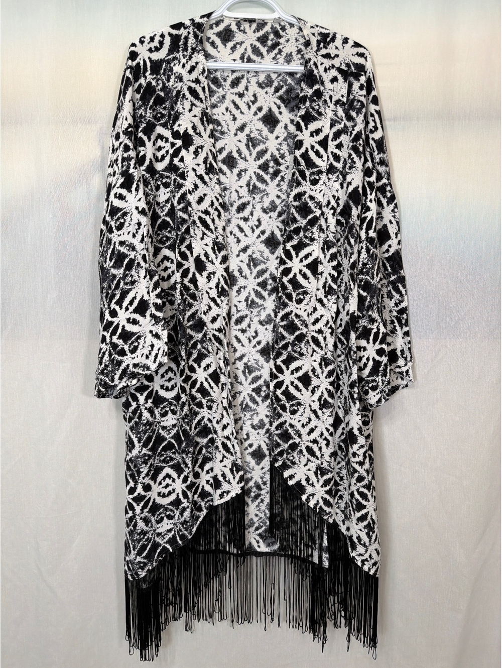 Reitmans Fringe Kimono Cardigan Women's Large